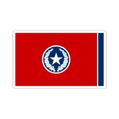 Flag of Chattanooga Tennessee 1923-2012 (United States) STICKER Vinyl Kiss-Cut Decal 4 Inch White - The Sticker Space