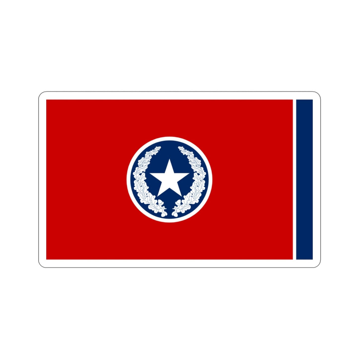 Flag of Chattanooga Tennessee 1923–2012 USA STICKER Vinyl Die-Cut Decal-3 Inch-The Sticker Space