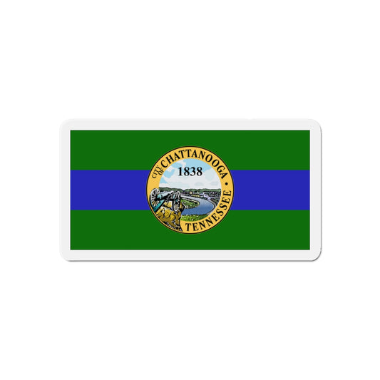 Flag of Chattanooga Tennessee - Die-Cut Magnet-6 × 6"-The Sticker Space