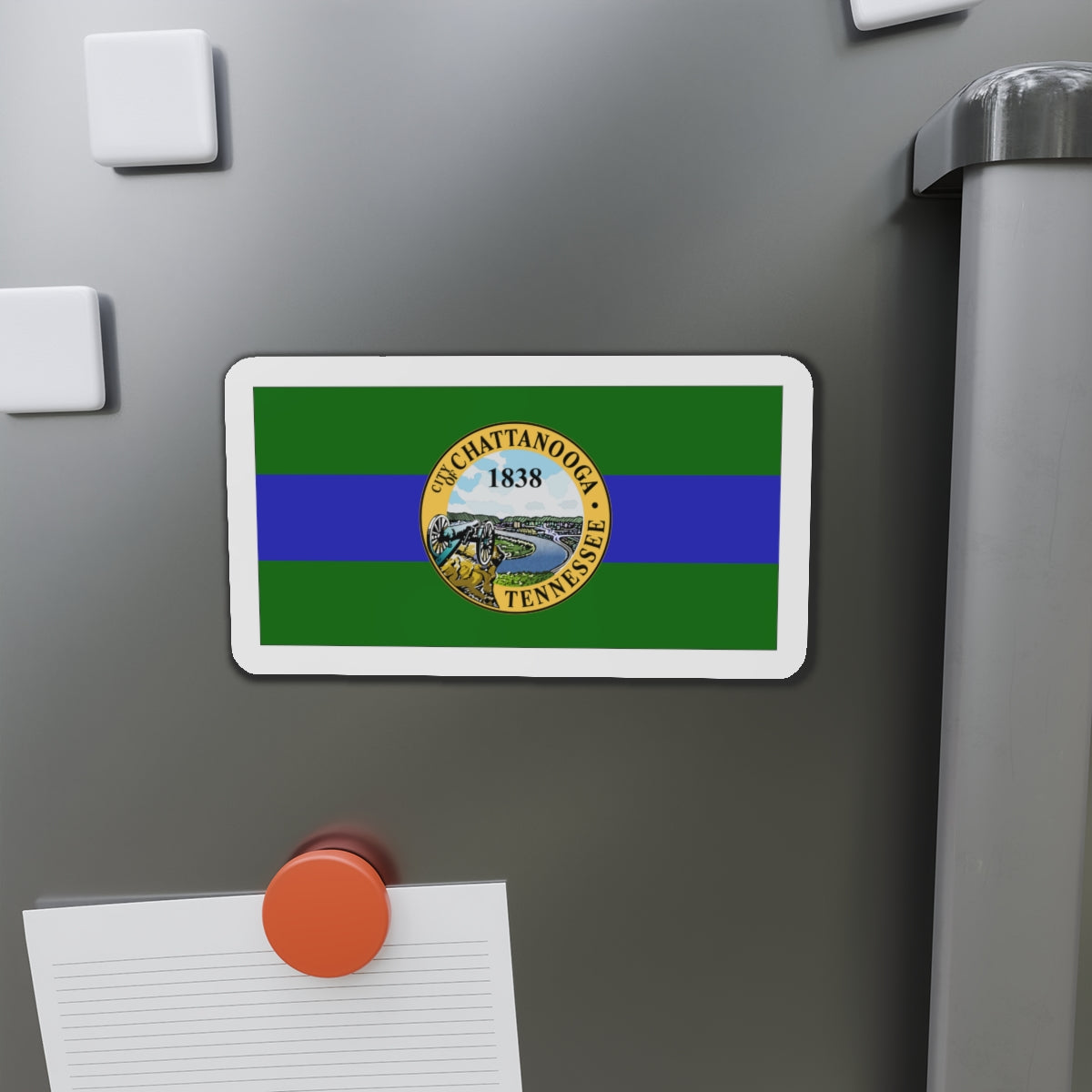 Flag of Chattanooga Tennessee - Die-Cut Magnet-The Sticker Space