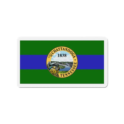 Flag of Chattanooga Tennessee - Refrigerator Magnet 2 Inch - The Sticker Space