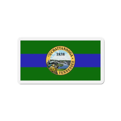 Flag of Chattanooga Tennessee - Refrigerator Magnet 3 Inch - The Sticker Space