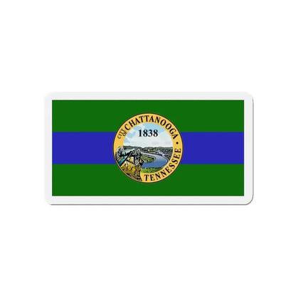 Flag of Chattanooga Tennessee - Refrigerator Magnet 4 Inch - The Sticker Space