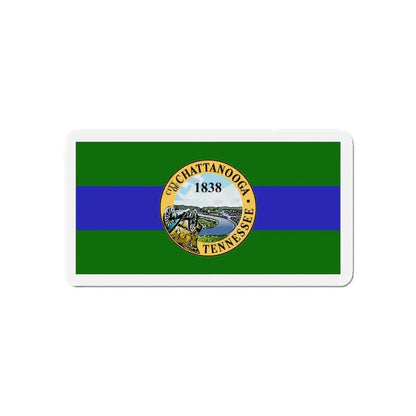 Flag of Chattanooga Tennessee - Refrigerator Magnet 5 Inch - The Sticker Space