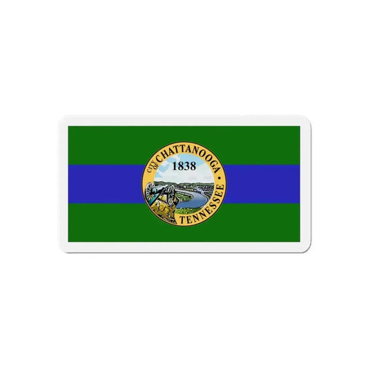 Flag of Chattanooga Tennessee - Refrigerator Magnet 6 Inch - The Sticker Space