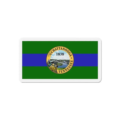 Flag of Chattanooga Tennessee - Refrigerator Magnet - The Sticker Space