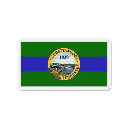 Flag of Chattanooga Tennessee - Refrigerator Magnet - The Sticker Space