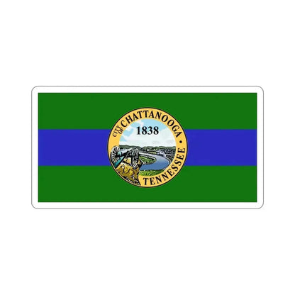 Flag of Chattanooga Tennessee USA STICKER Vinyl Die-Cut Decal 3 Inch - The Sticker Space