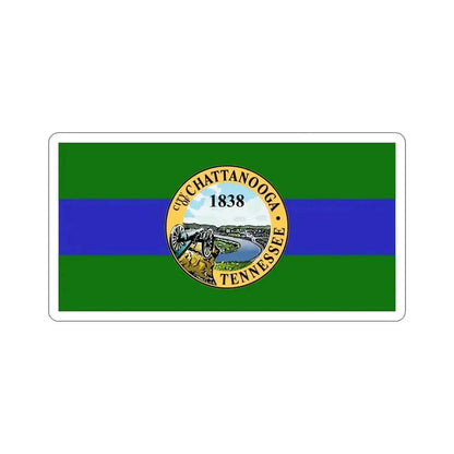 Flag of Chattanooga Tennessee USA STICKER Vinyl Die-Cut Decal 4 Inch - The Sticker Space