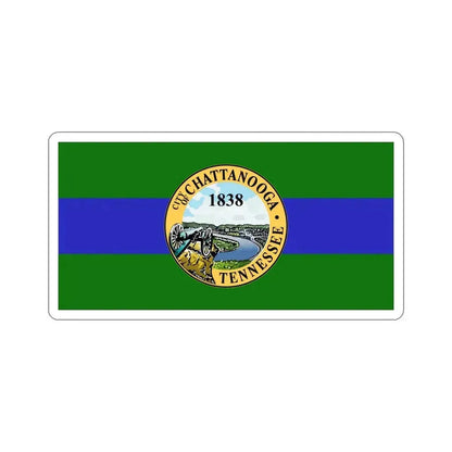Flag of Chattanooga Tennessee USA STICKER Vinyl Die-Cut Decal 5 Inch - The Sticker Space