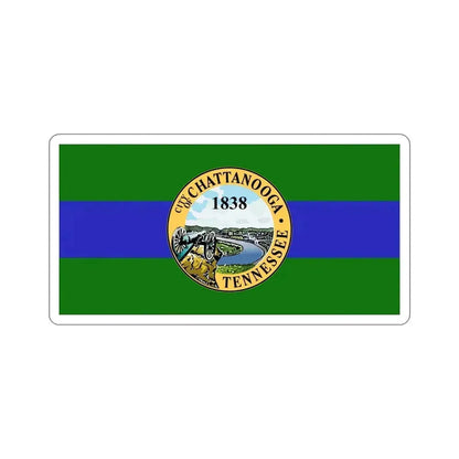 Flag of Chattanooga Tennessee USA STICKER Vinyl Die-Cut Decal 6 Inch - The Sticker Space