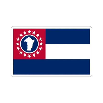 Flag of Cheatham County Tennessee (United States) STICKER Vinyl Kiss-Cut Decal 2 Inch White - The Sticker Space