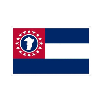 Flag of Cheatham County Tennessee (United States) STICKER Vinyl Kiss-Cut Decal 6 Inch White - The Sticker Space