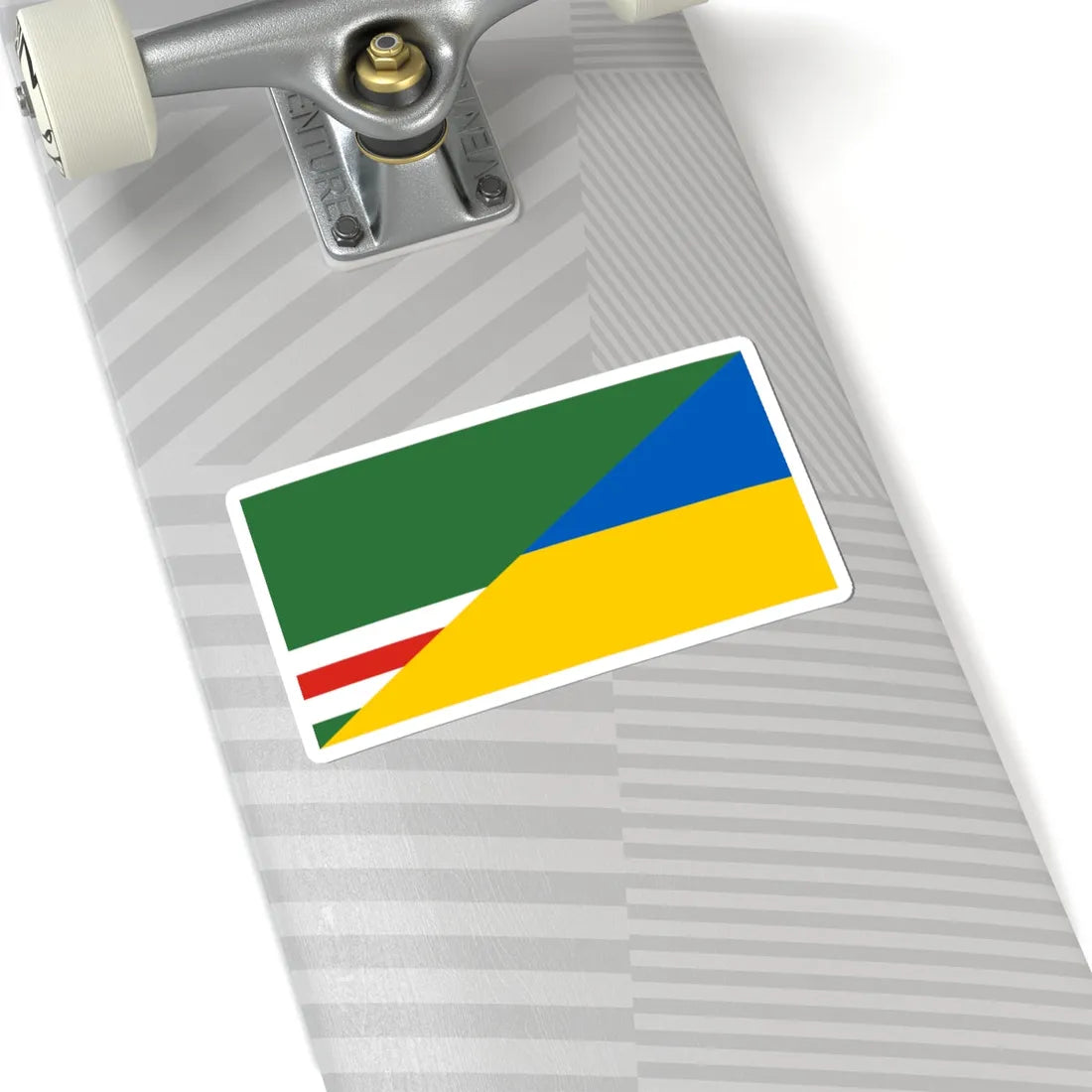 Flag of Chechnya and Ukraine Old (Ukraine) STICKER Vinyl Kiss-Cut Decal - The Sticker Space