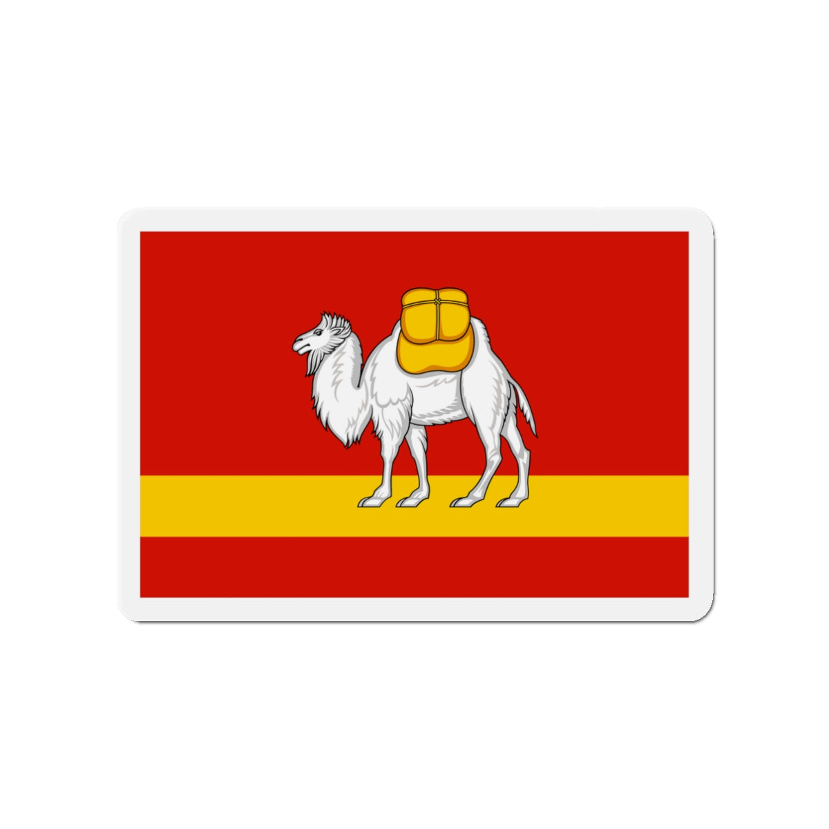 Flag of Chelyabinsk Oblast Russia - Die-Cut Magnet-3" x 3"-The Sticker Space