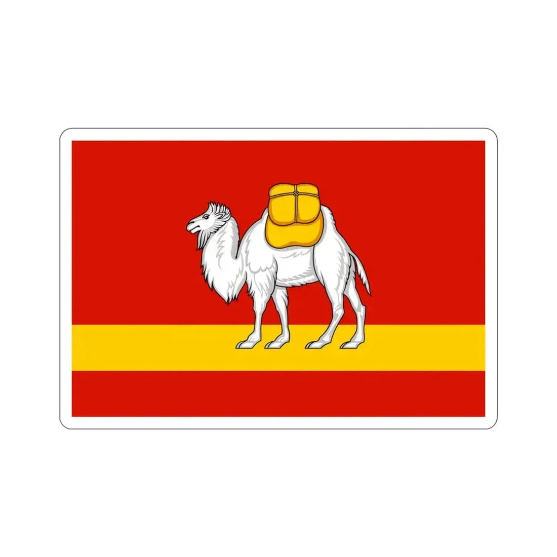 Flag of Chelyabinsk Oblast Russia STICKER Vinyl Die-Cut Decal 3 Inch - The Sticker Space