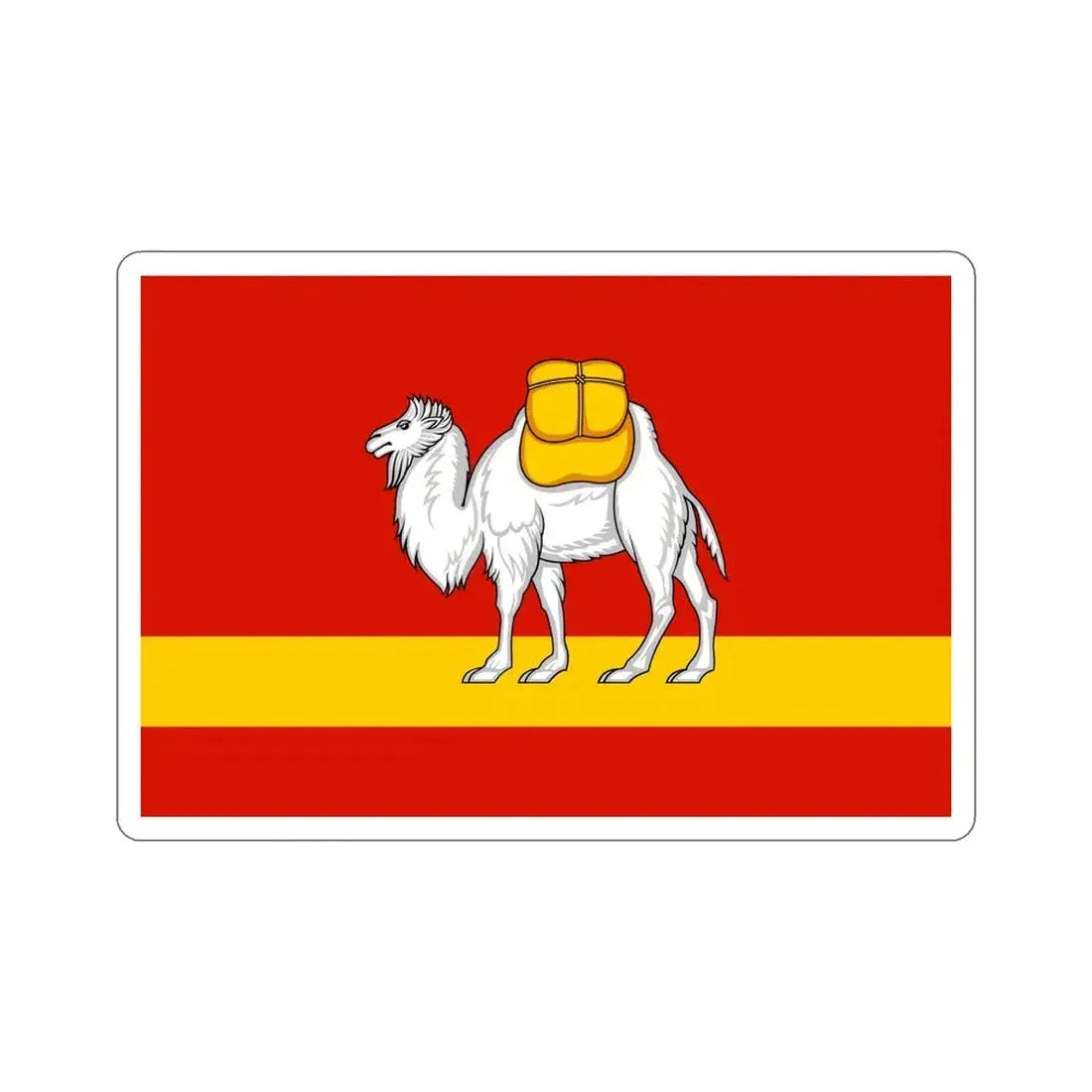 Flag of Chelyabinsk Oblast Russia STICKER Vinyl Die-Cut Decal 6 Inch - The Sticker Space