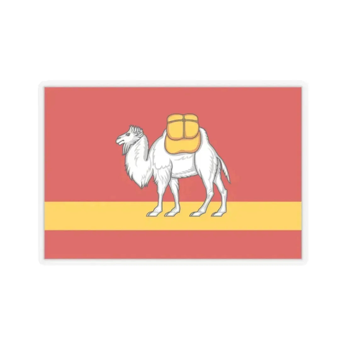 Flag of Chelyabinsk Oblast Russia - STICKER Vinyl Kiss-Cut Decal 2 Inch Transparent - The Sticker Space