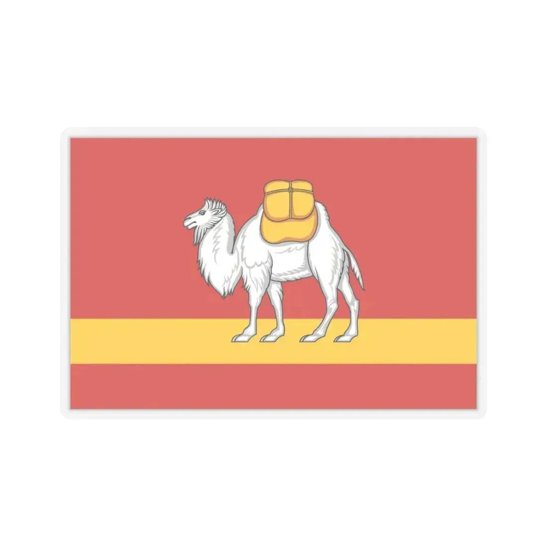 Flag of Chelyabinsk Oblast Russia - STICKER Vinyl Kiss-Cut Decal 6 Inch Transparent - The Sticker Space