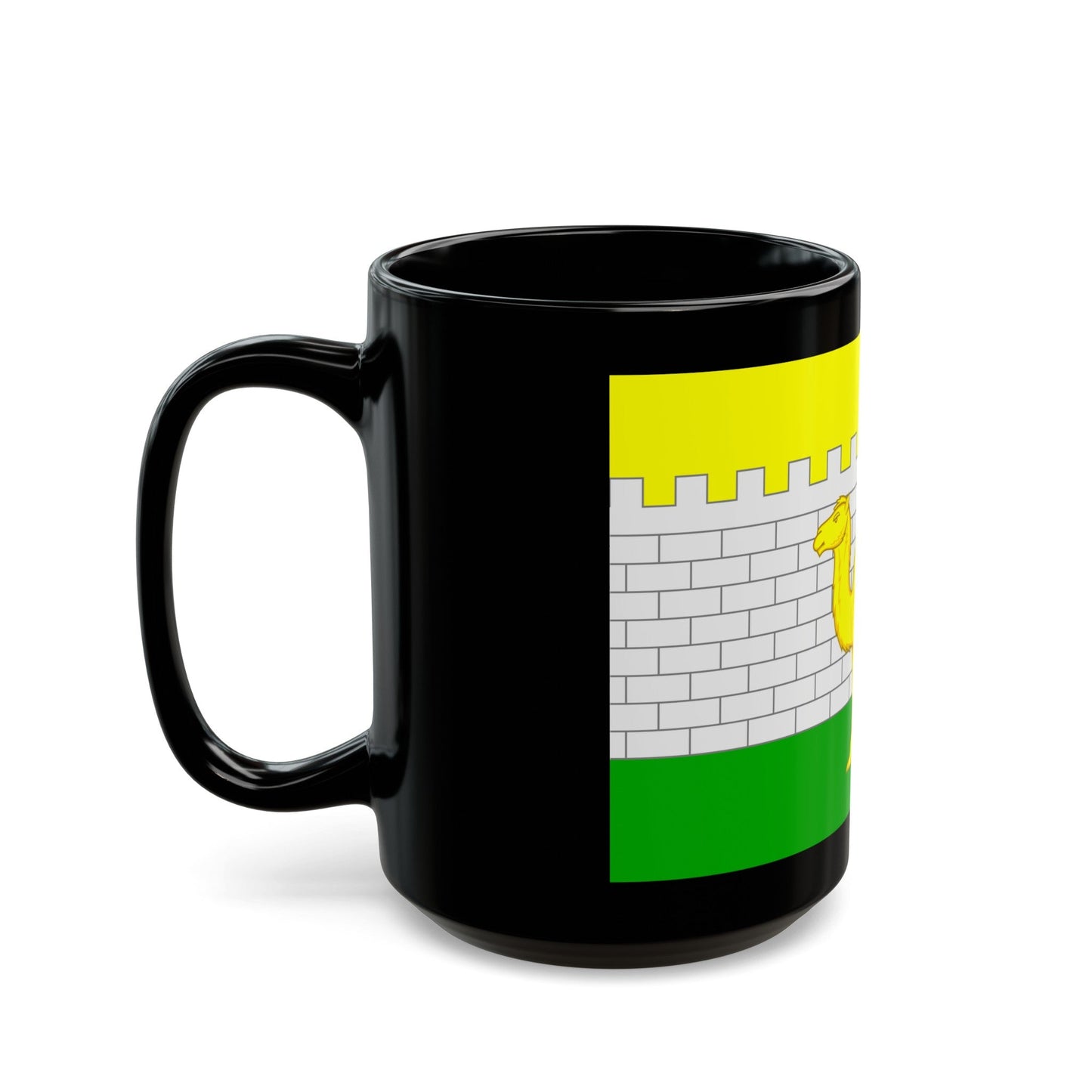 Flag of Chelyabinsk Russia - Black Coffee Mug-The Sticker Space