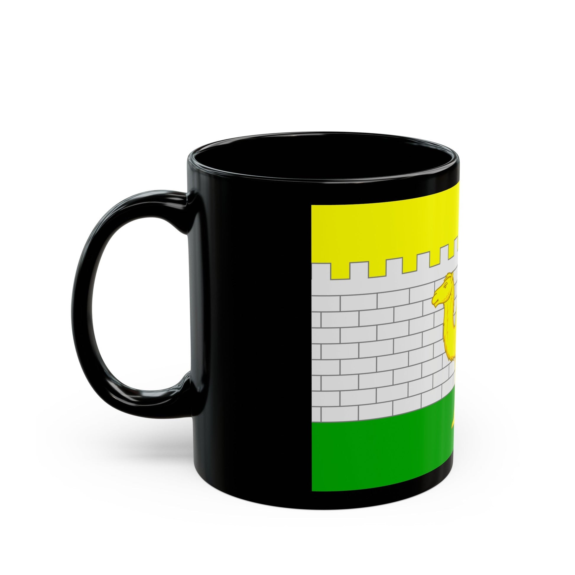 Flag of Chelyabinsk Russia - Black Coffee Mug-The Sticker Space