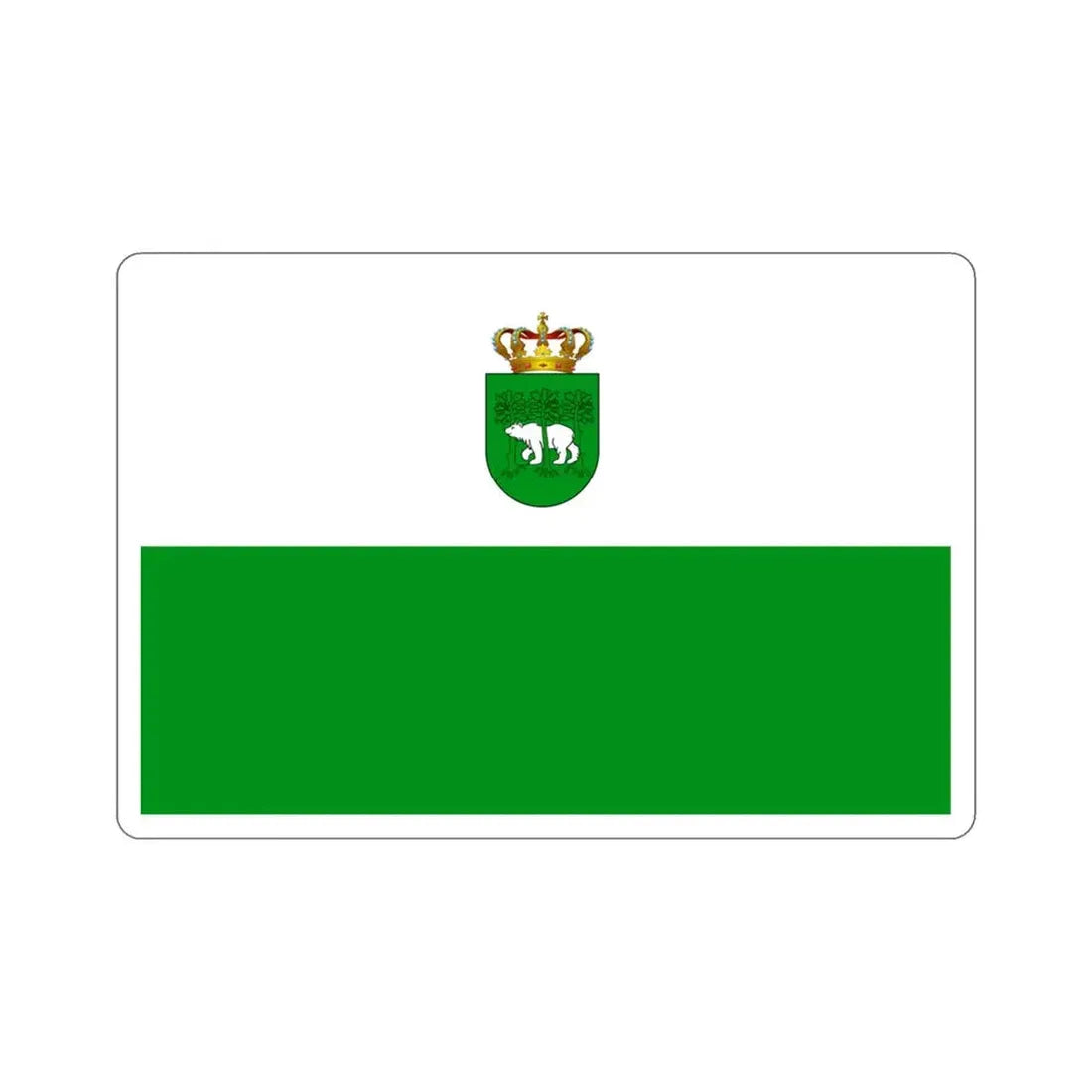 Flag of Chełm Poland STICKER Vinyl Die-Cut Decal 3 Inch - The Sticker Space