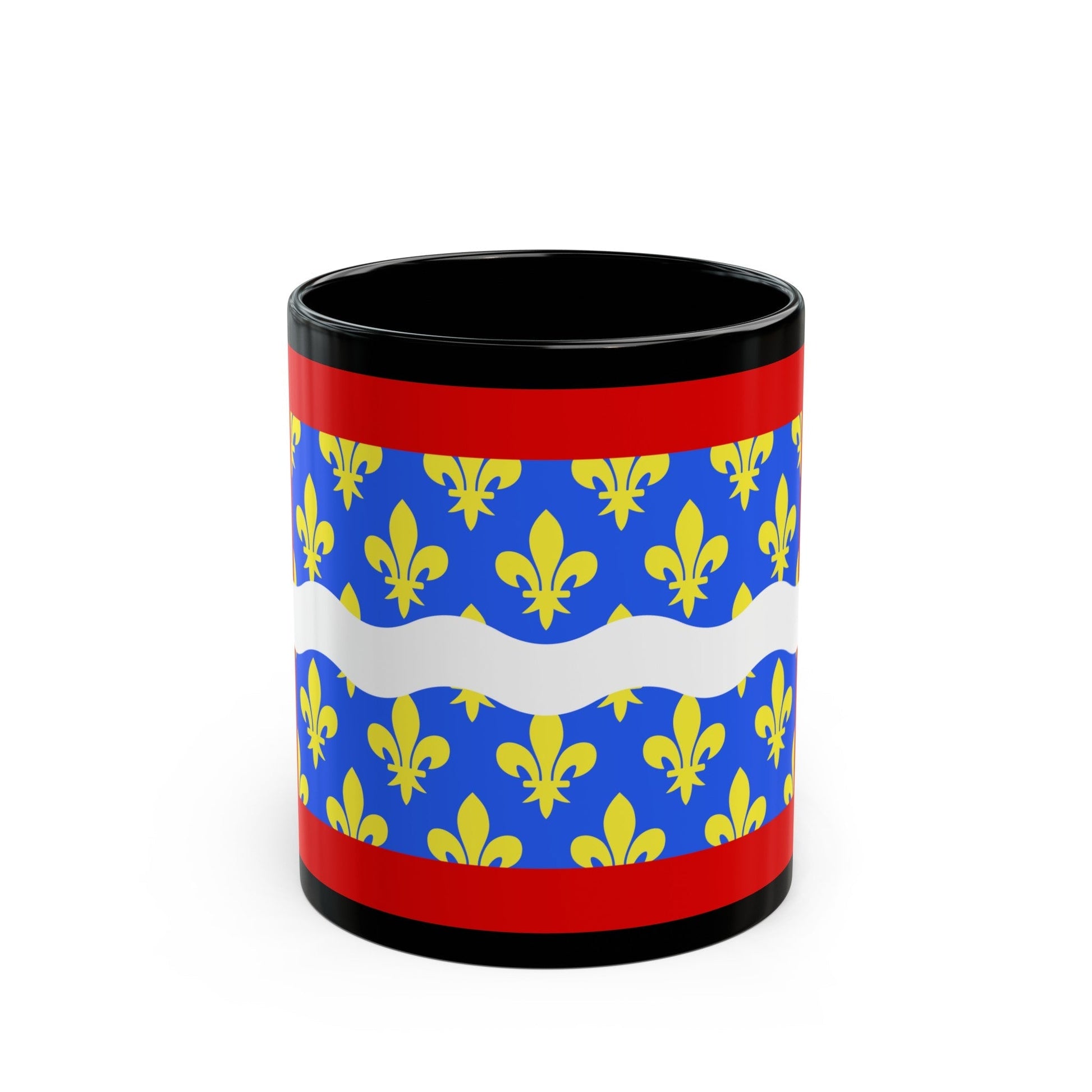 Flag of Cher France - Black Coffee Mug-11oz-The Sticker Space