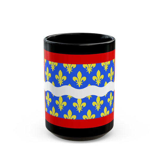 Flag of Cher France - Black Coffee Mug-15oz-The Sticker Space