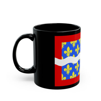 Flag of Cher France - Black Coffee Mug-The Sticker Space