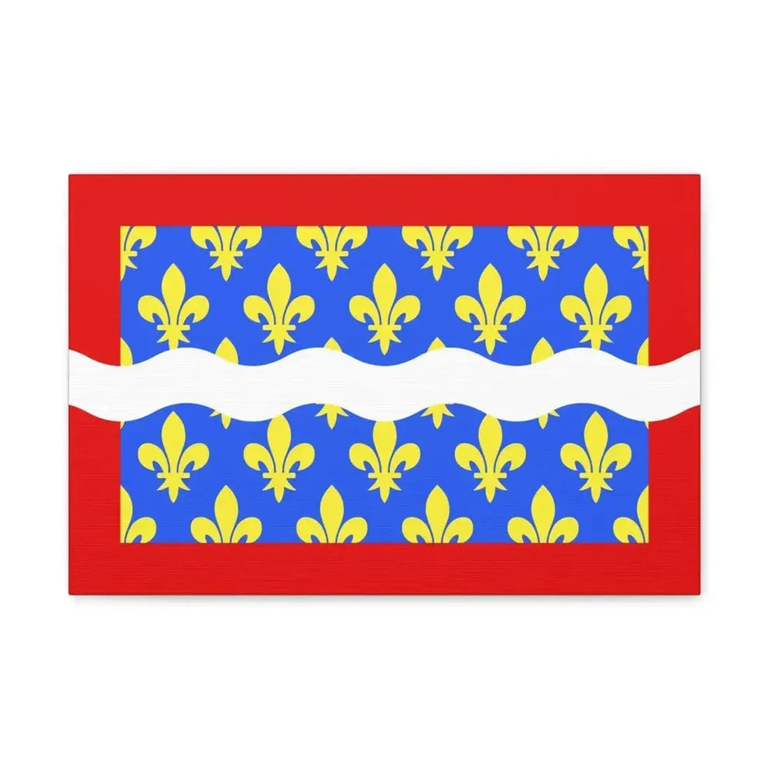 Flag of Cher France - Canvas Wall Art 18″ x 12″ 1.25" - The Sticker Space