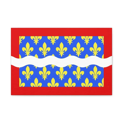 Flag of Cher France - Canvas Wall Art 18″ x 12″ 1.25" - The Sticker Space