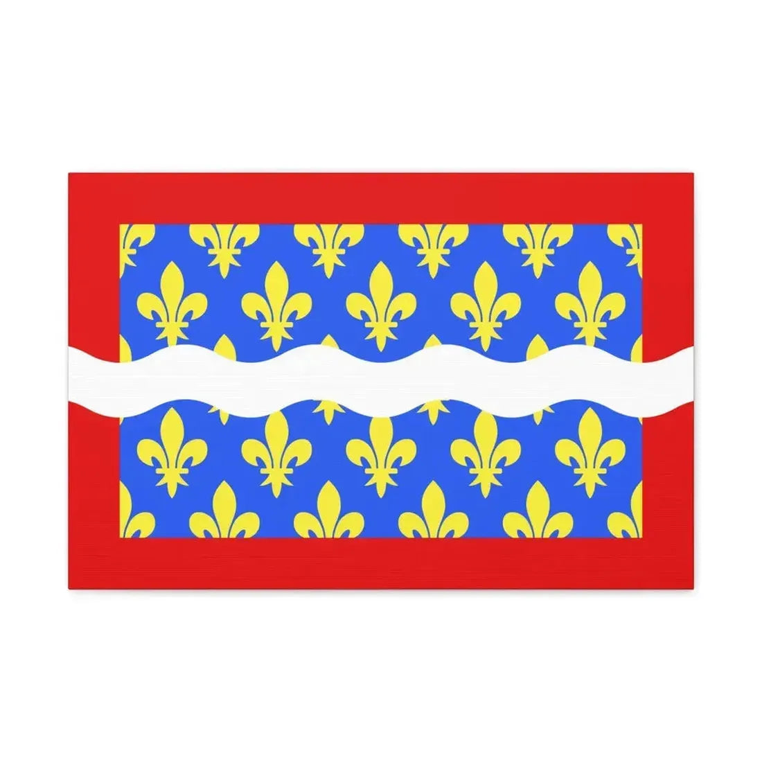 Flag of Cher France - Canvas Wall Art 24″ x 16″ 1.25" - The Sticker Space