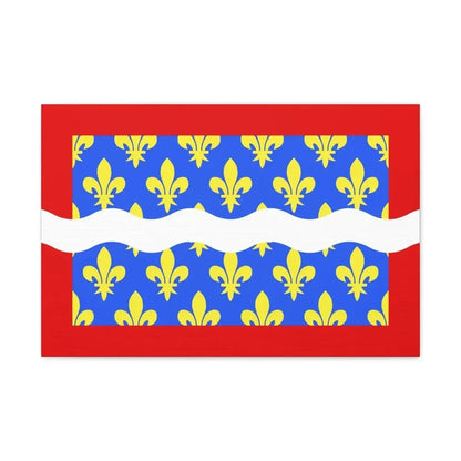 Flag of Cher France - Canvas Wall Art 24″ x 16″ 1.25" - The Sticker Space