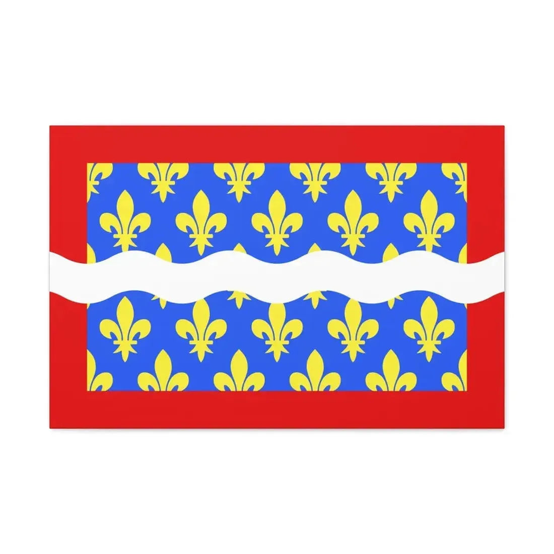 Flag of Cher France - Canvas Wall Art 30" x 20" 1.25" - The Sticker Space