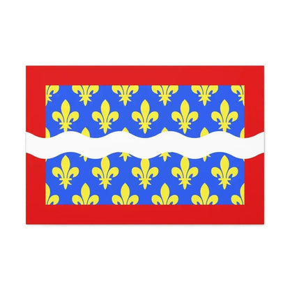 Flag of Cher France - Canvas Wall Art 30" x 20" 1.25" - The Sticker Space