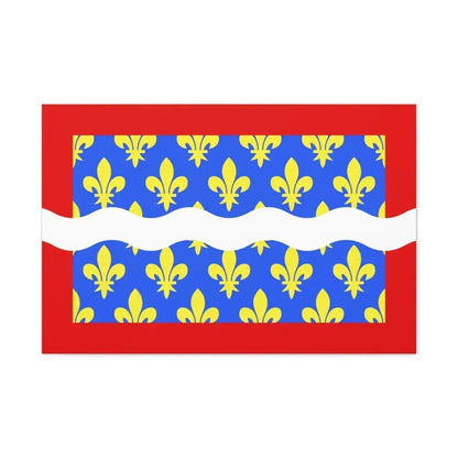 Flag of Cher France - Canvas Wall Art 36" x 24" 1.25" - The Sticker Space