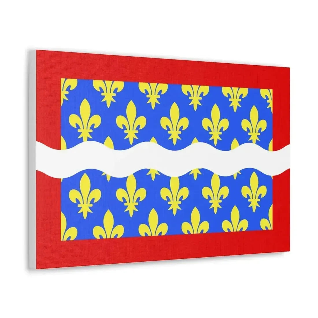 Flag of Cher France - Canvas Wall Art - The Sticker Space