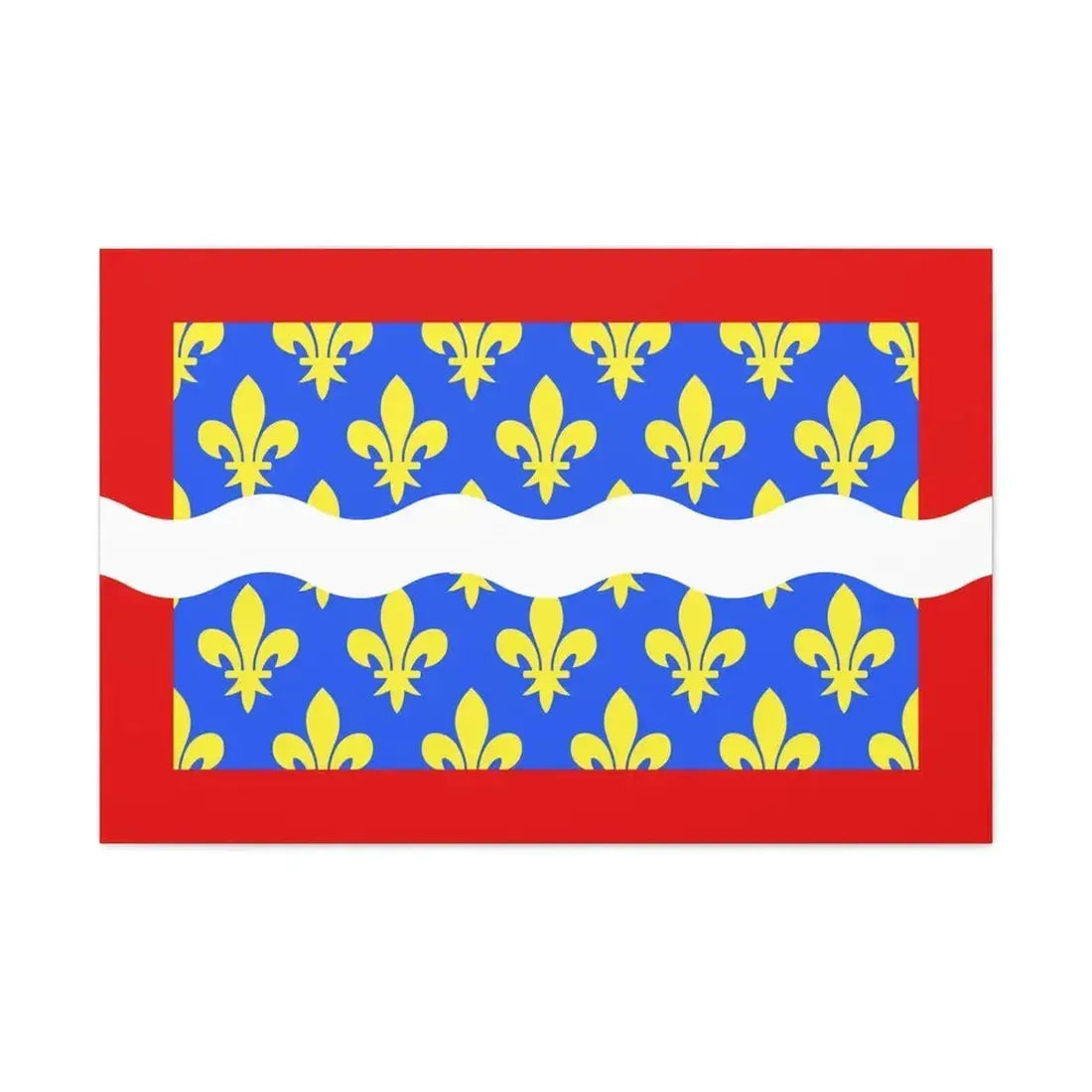 Flag of Cher France - Canvas Wall Art - The Sticker Space