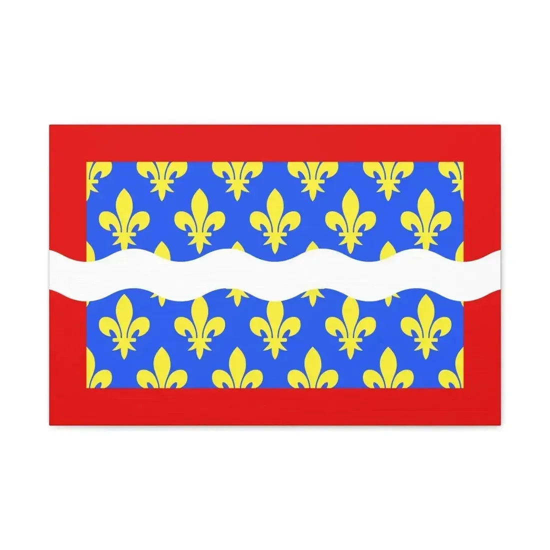 Flag of Cher France - Canvas Wall Art - The Sticker Space