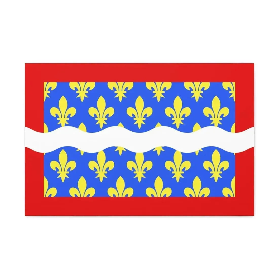 Flag of Cher France - Canvas Wall Art - The Sticker Space