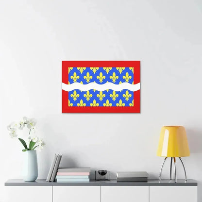 Flag of Cher France - Canvas Wall Art - The Sticker Space