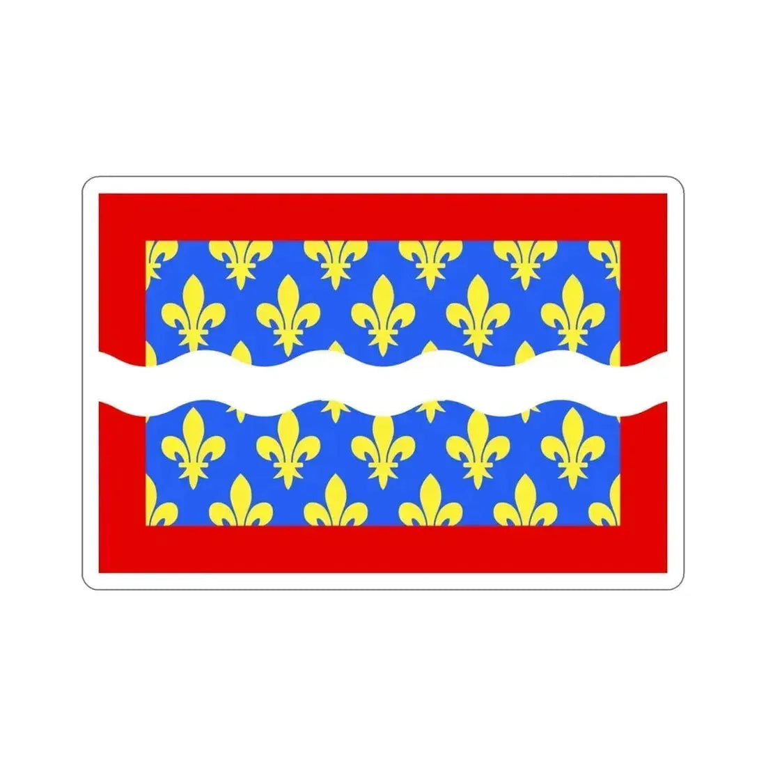 Flag of Cher France STICKER Vinyl Die-Cut Decal 4 Inch - The Sticker Space