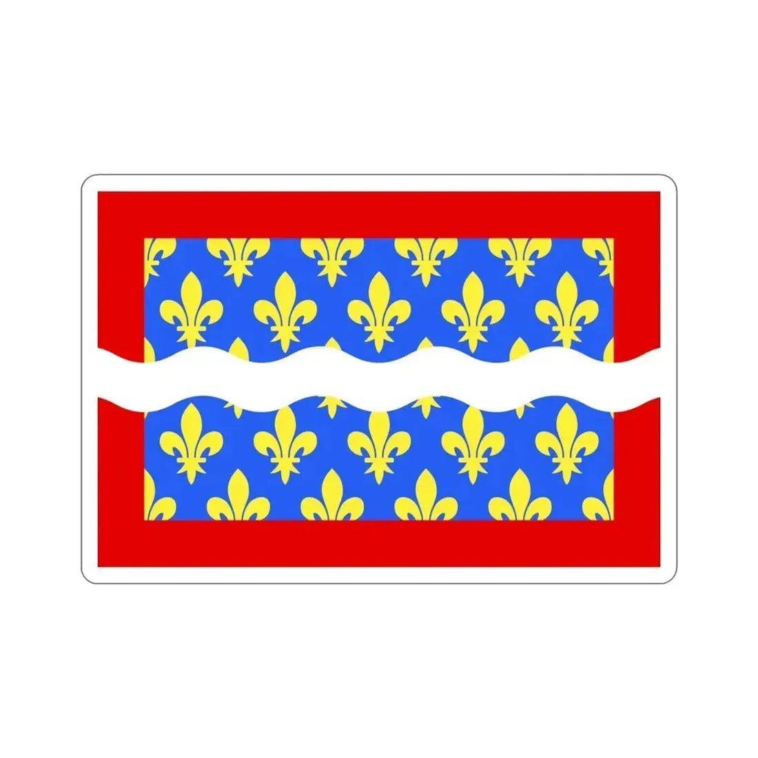 Flag of Cher France STICKER Vinyl Die-Cut Decal 4 Inch - The Sticker Space