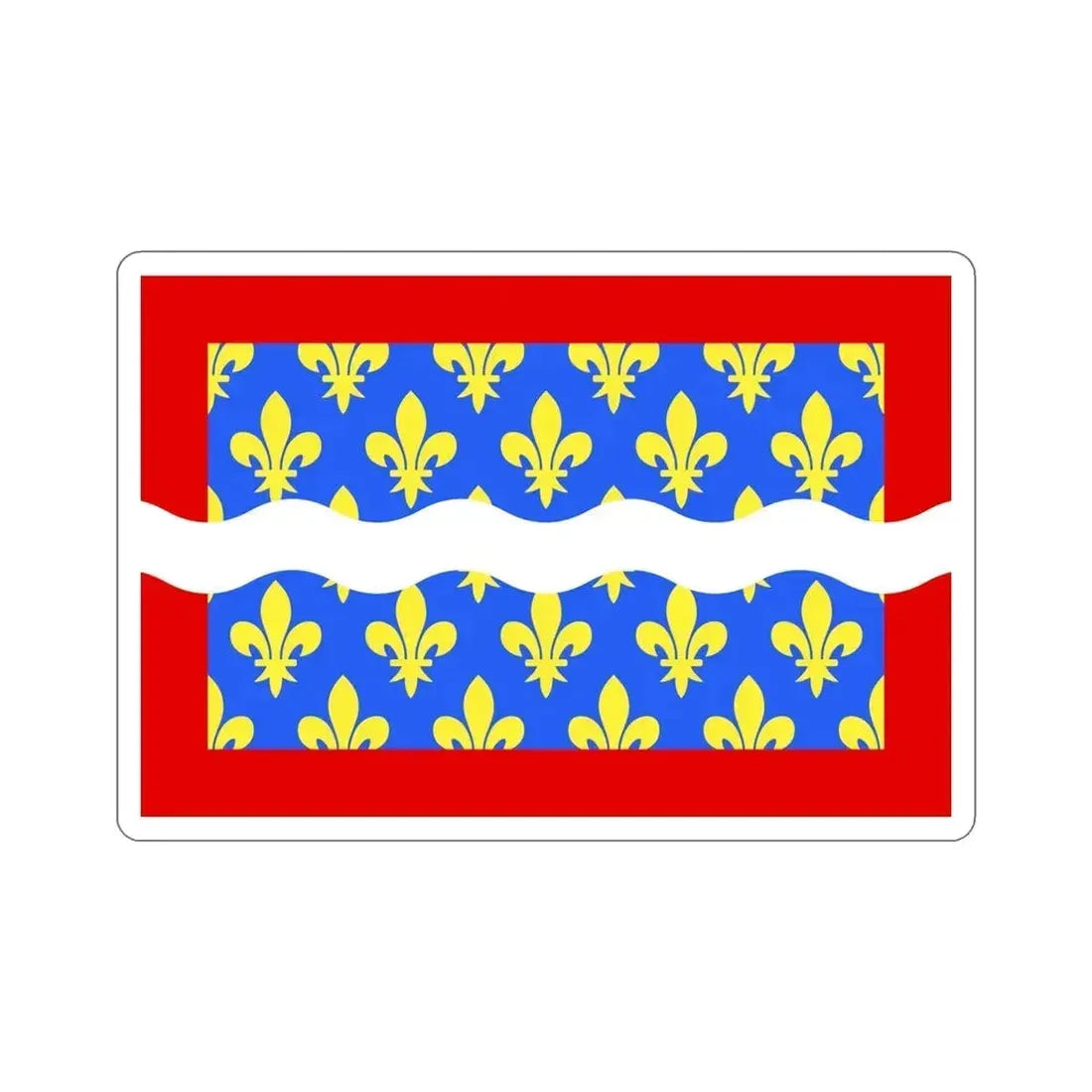 Flag of Cher France STICKER Vinyl Die-Cut Decal 5 Inch - The Sticker Space