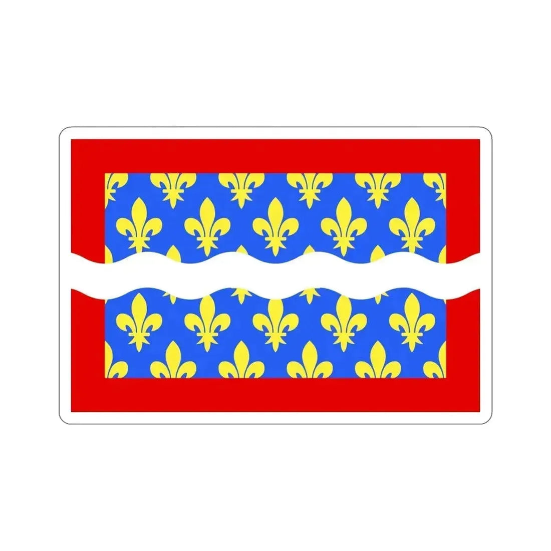 Flag of Cher France STICKER Vinyl Die-Cut Decal 6 Inch - The Sticker Space