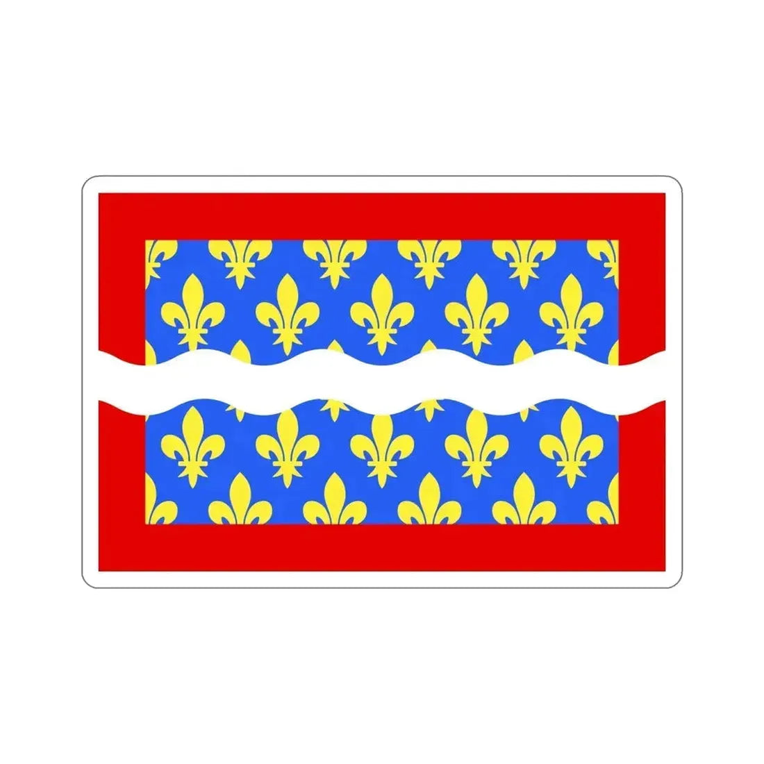 Flag of Cher France STICKER Vinyl Die-Cut Decal 6 Inch - The Sticker Space