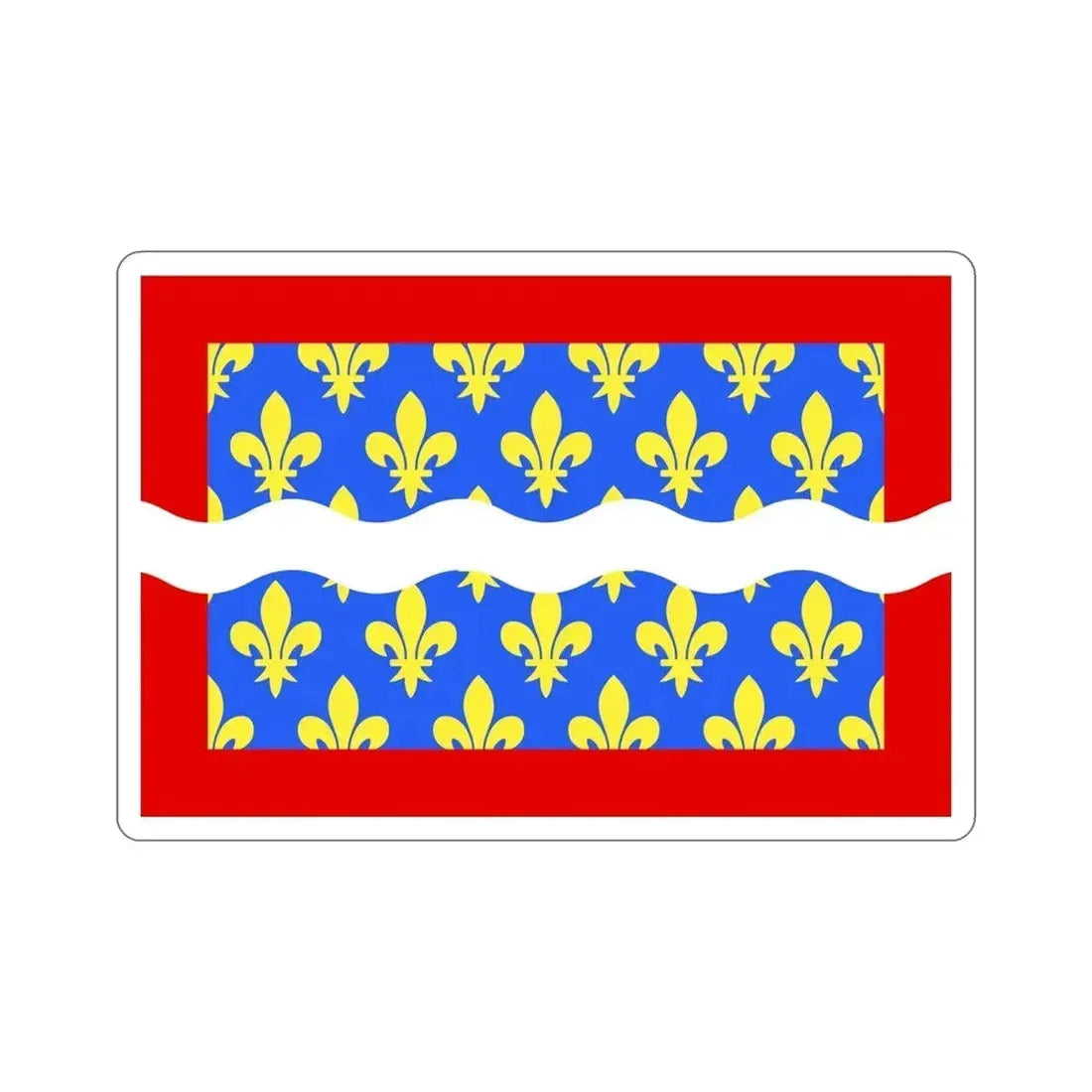 Flag of Cher France STICKER Vinyl Die-Cut Decal - The Sticker Space