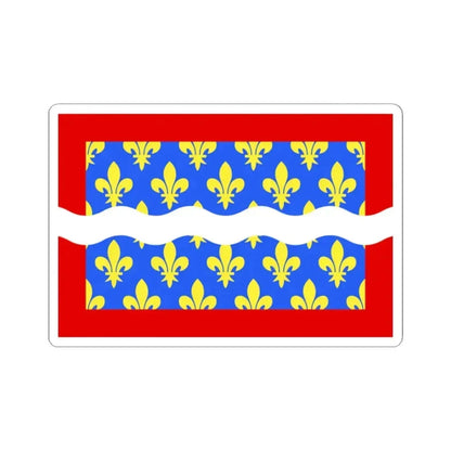 Flag of Cher France - STICKER Vinyl Kiss-Cut Decal 2 Inch White - The Sticker Space