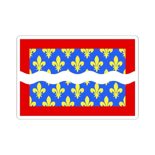 Flag of Cher France - STICKER Vinyl Kiss-Cut Decal 2 Inch White - The Sticker Space