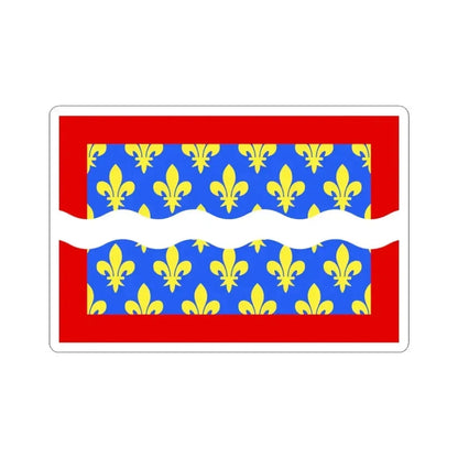 Flag of Cher France - STICKER Vinyl Kiss-Cut Decal 3 Inch White - The Sticker Space